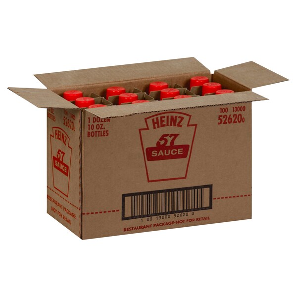 Heinz Food Service Glass Bottle 57 Sauce 10 oz., PK12 10013000526200 - main